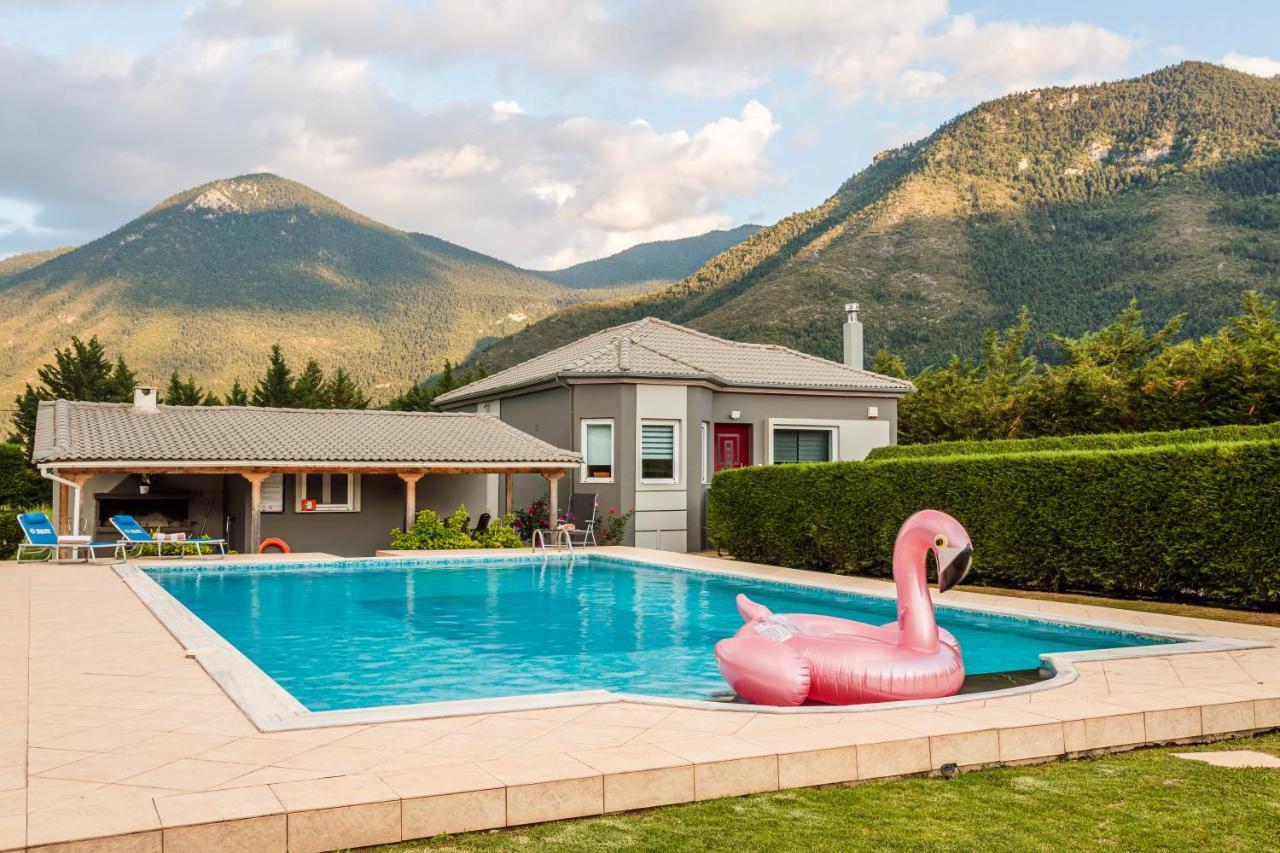 Villa Stymfalia - Luxury Mansion With Private Pool Karteri  Buitenkant foto